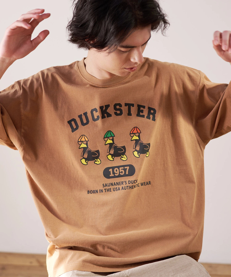 go slow caravan(ゴースローキャラバン) |DUCKSTER/ダックスター ピグメント リラックスフィットTEE《SAUNA DUCK》(MENS)
