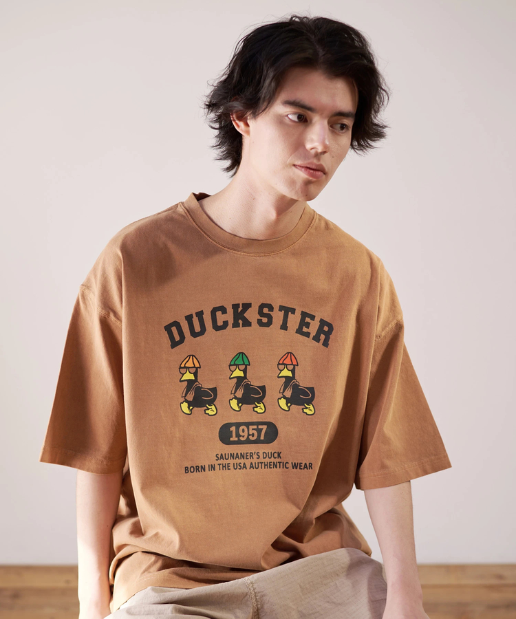 go slow caravan(ゴースローキャラバン) |DUCKSTER/ダックスター ピグメント リラックスフィットTEE《SAUNA DUCK》(MENS)