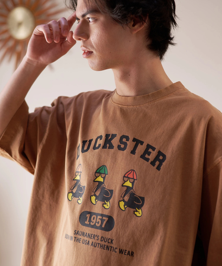 go slow caravan(ゴースローキャラバン) |DUCKSTER/ダックスター ピグメント リラックスフィットTEE《SAUNA DUCK》(MENS)