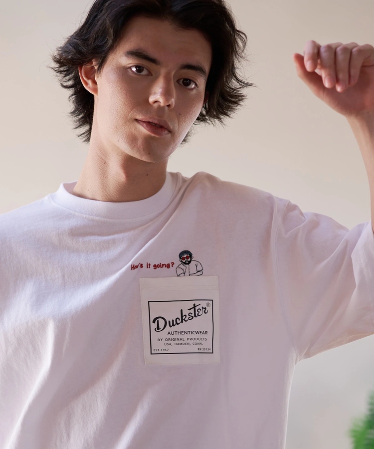 go slow caravan(ゴースローキャラバン) |DUCKSTER/ダックスター 吸水速乾天竺 リラックスフィット ペーパーポケTEE (MENS)