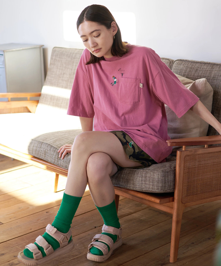 go slow caravan(ゴースローキャラバン) |DUCKSTER/ダックスター 吸水速乾天竺リラックスフィット ポケTEE《THE SHOT》(MENS)