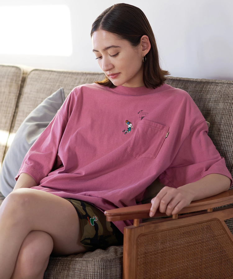 go slow caravan(ゴースローキャラバン) |DUCKSTER/ダックスター 吸水速乾天竺リラックスフィット ポケTEE《THE SHOT》(MENS)