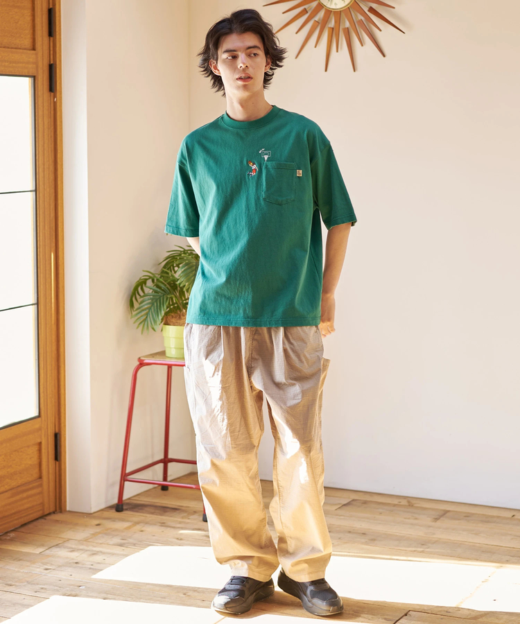 go slow caravan(ゴースローキャラバン) |DUCKSTER/ダックスター 吸水速乾天竺リラックスフィット ポケTEE《THE SHOT》(MENS)