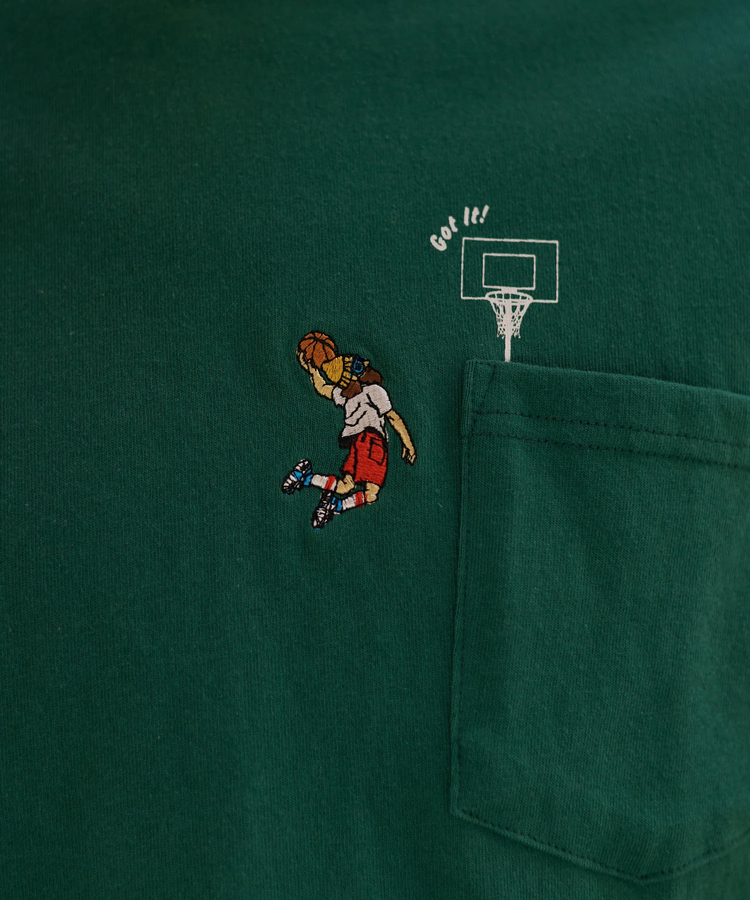 go slow caravan(ゴースローキャラバン) |DUCKSTER/ダックスター 吸水速乾天竺リラックスフィット ポケTEE《THE SHOT》(MENS)