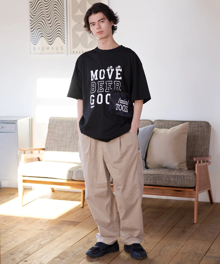 go slow caravan(ゴースローキャラバン) |DUCKSTER/ダックスター 18/-度詰め天竺 レギュラーフィット ワンマイルTEE (MENS)