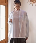 go slow caravan(ゴースローキャラバン) |DUCKSTER/ダックスター B.D配色切替ストライプシャツ (MENS)