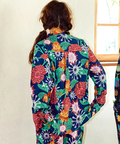 go slow caravan(ゴースローキャラバン) |ストレッチサッカー総柄プリントユーティリティーシャツ (MENS/WOMENS)