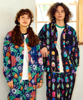 go slow caravan(ゴースローキャラバン) |ストレッチサッカー総柄プリントユーティリティーシャツ (MENS/WOMENS)