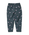go slow caravan(ゴースローキャラバン) |ストレッチサッカー総柄プリントアンクルパンツ (MENS/WOMENS)