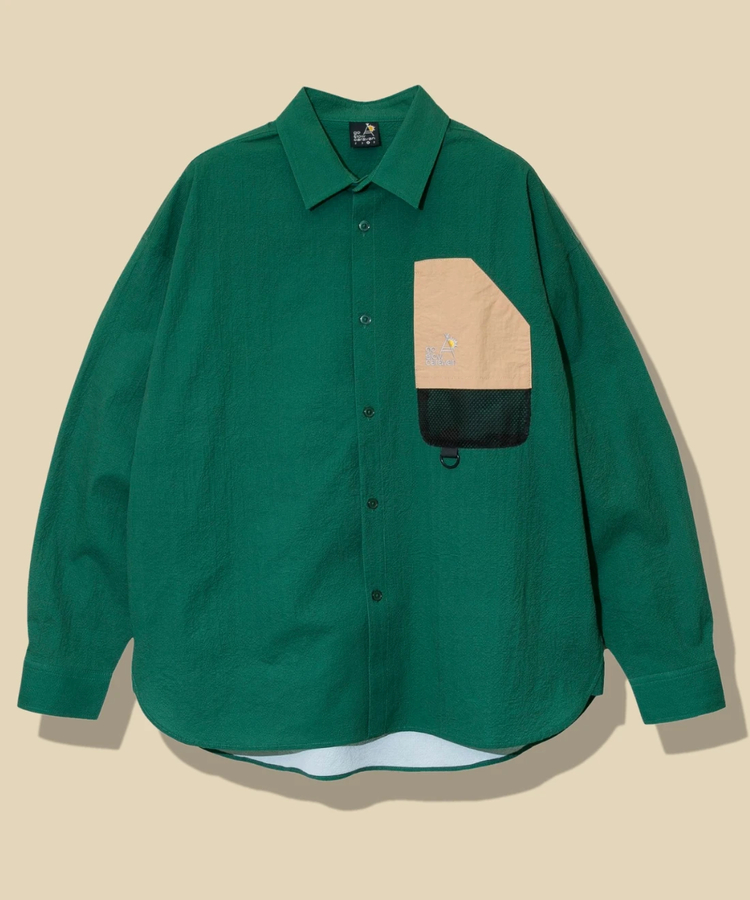 go slow caravan(ゴースローキャラバン) |ストレッチサッカーユーティリティーシャツ (MENS)