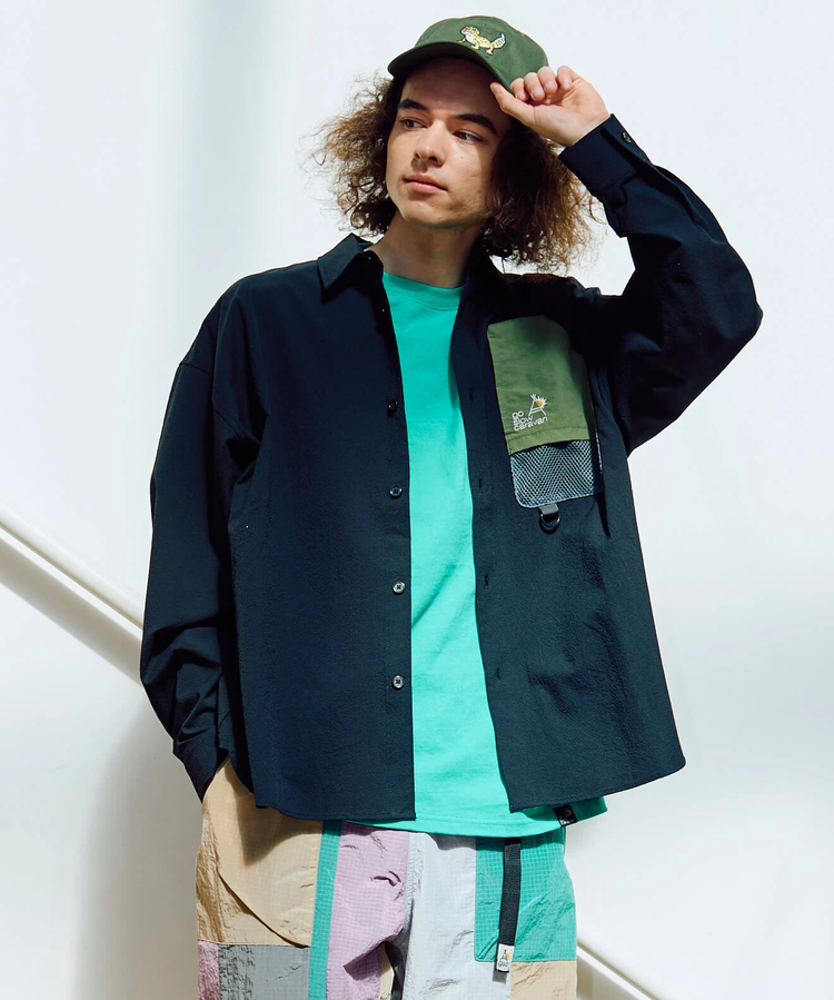 go slow caravan(ゴースローキャラバン) |ストレッチサッカーユーティリティーシャツ (MENS)