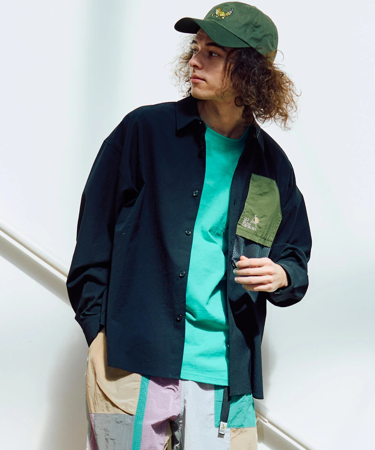 go slow caravan(ゴースローキャラバン) |ストレッチサッカーユーティリティーシャツ (MENS)