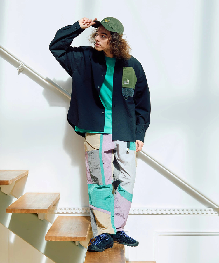go slow caravan(ゴースローキャラバン) |ストレッチサッカーユーティリティーシャツ (MENS)