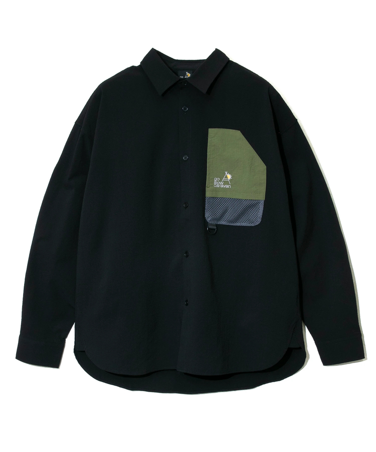 go slow caravan(ゴースローキャラバン) |ストレッチサッカーユーティリティーシャツ (MENS)