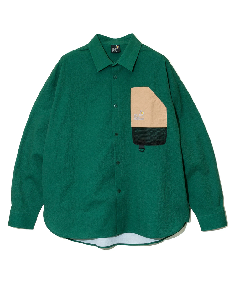 go slow caravan(ゴースローキャラバン) |ストレッチサッカーユーティリティーシャツ (MENS)