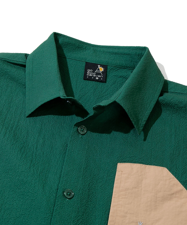 go slow caravan(ゴースローキャラバン) |ストレッチサッカーユーティリティーシャツ (MENS)