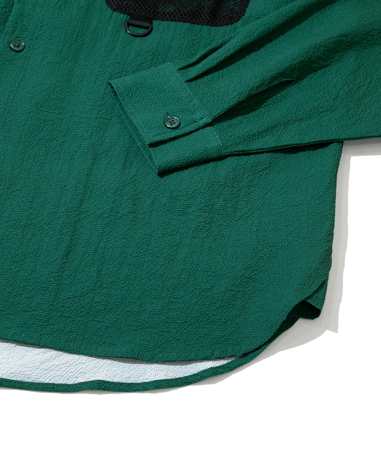 go slow caravan(ゴースローキャラバン) |ストレッチサッカーユーティリティーシャツ (MENS)
