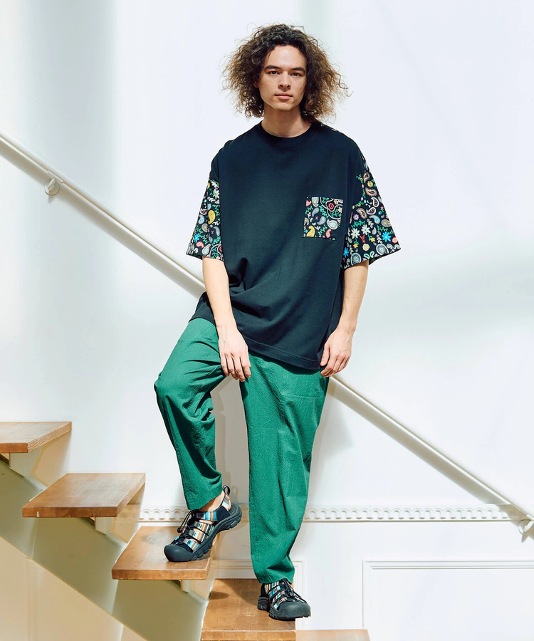go slow caravan(ゴースローキャラバン) |ストレッチサッカーアンクルパンツ (MENS/WOMENS)