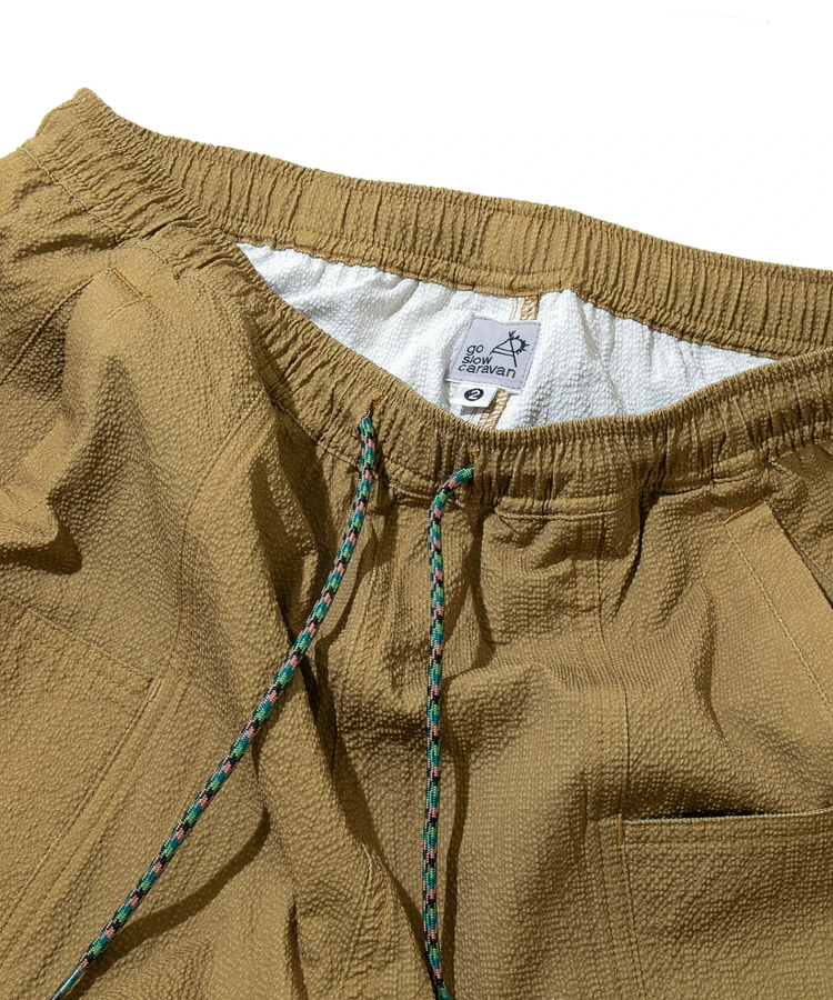 go slow caravan(ゴースローキャラバン) |ストレッチサッカーアンクルパンツ (MENS/WOMENS)