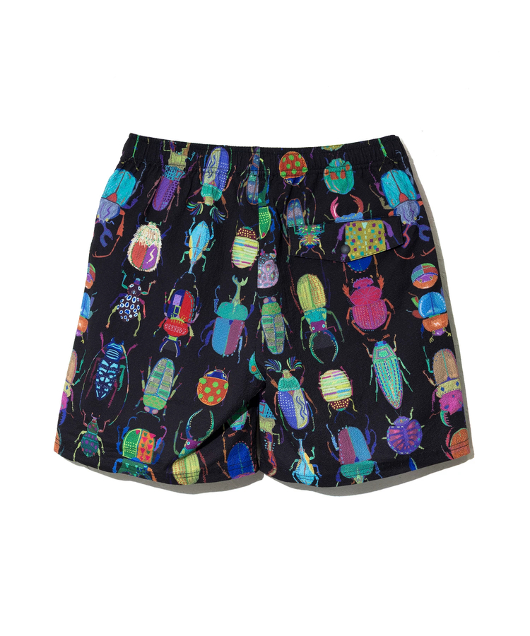 go slow caravan(ゴースローキャラバン) |ストレッチサッカー総柄プリントイージーショーツ (MENS/WOMENS)