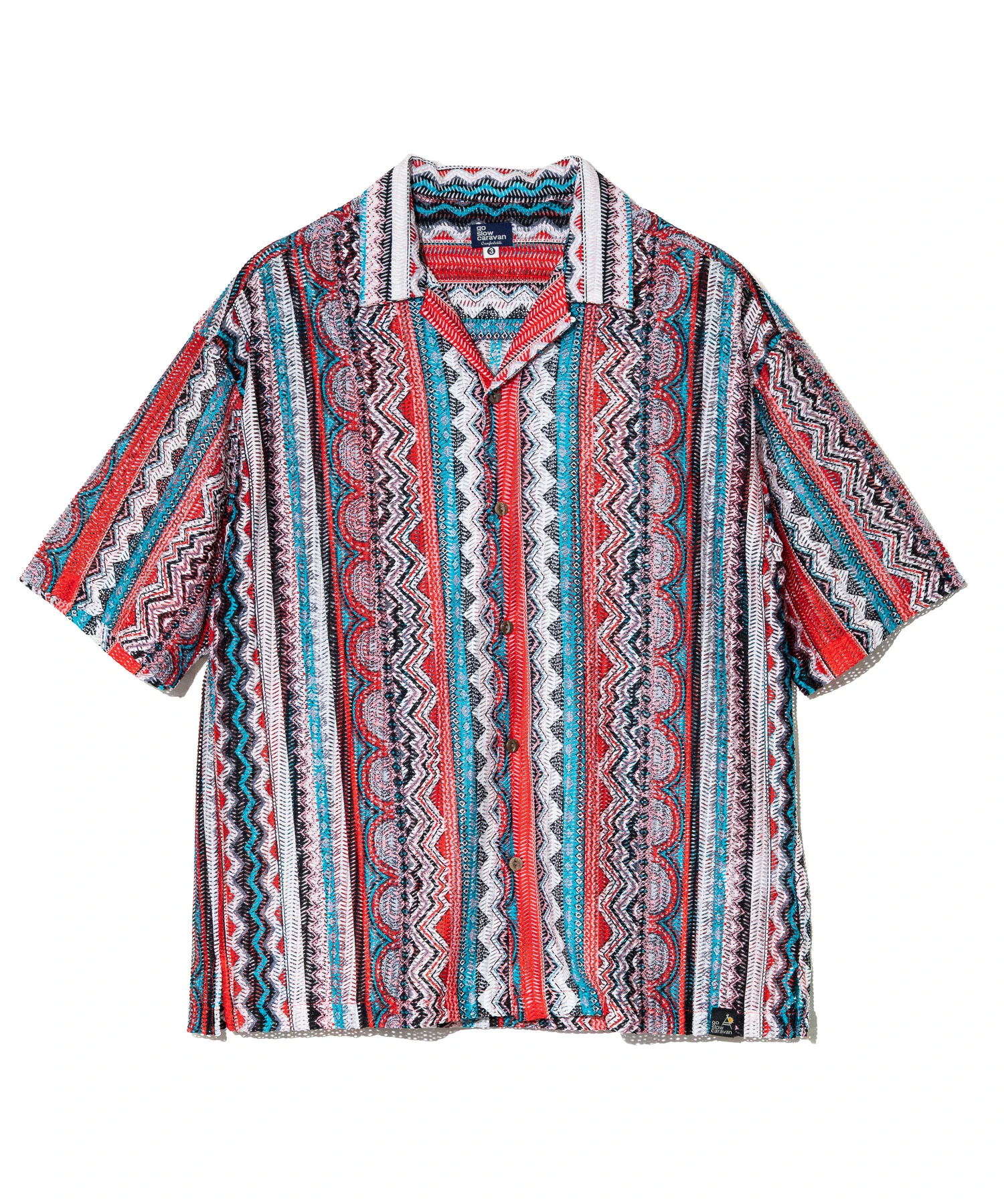 透かし編みレース半袖シャツ (MENS)｜ファッション通販 SANKO BAZAAR