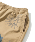 go slow caravan(ゴースローキャラバン) |ストレッチツイル断ち身プリントイージーショーツ (MENS)