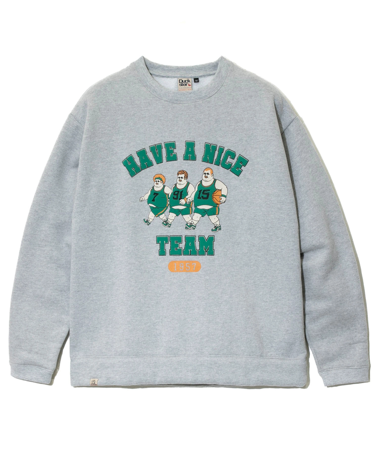 go slow caravan(ゴースローキャラバン) |DUCKSTER/ダックスター 裏起毛 クルーネックスウェット《トリオカレッジ》(MENS)