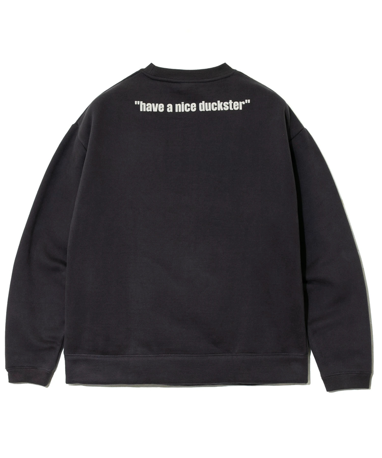 go slow caravan(ゴースローキャラバン) |DUCKSTER/ダックスター 裏起毛 クルーネックスウェット《トリオカレッジ》(MENS)
