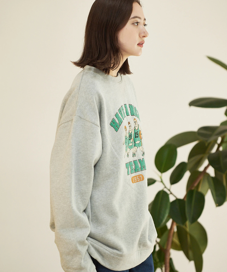 go slow caravan(ゴースローキャラバン) |DUCKSTER/ダックスター 裏起毛 クルーネックスウェット《トリオカレッジ》(MENS)