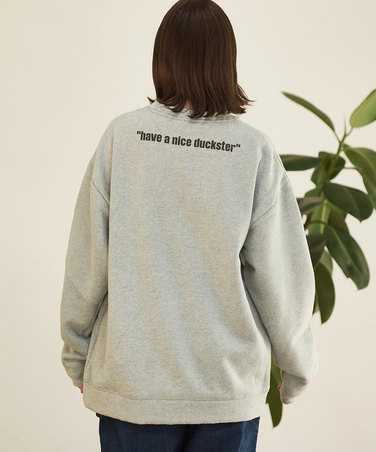 go slow caravan(ゴースローキャラバン) |DUCKSTER/ダックスター 裏起毛 クルーネックスウェット《トリオカレッジ》(MENS)