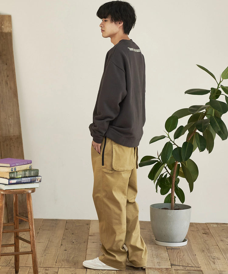 go slow caravan(ゴースローキャラバン) |DUCKSTER/ダックスター 裏起毛 クルーネックスウェット《トリオカレッジ》(MENS)