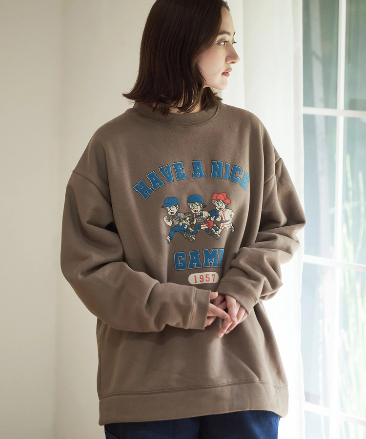 go slow caravan(ゴースローキャラバン) |DUCKSTER/ダックスター 裏起毛 クルーネックスウェット《トリオカレッジ》(MENS)