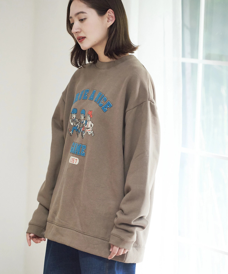 go slow caravan(ゴースローキャラバン) |DUCKSTER/ダックスター 裏起毛 クルーネックスウェット《トリオカレッジ》(MENS)