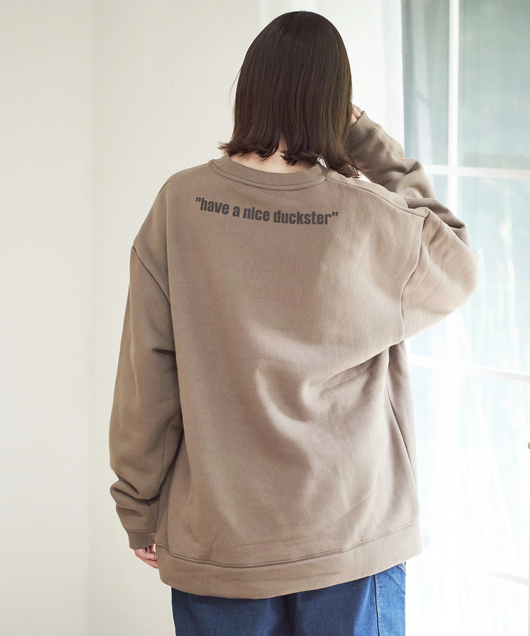 go slow caravan(ゴースローキャラバン) |DUCKSTER/ダックスター 裏起毛 クルーネックスウェット《トリオカレッジ》(MENS)
