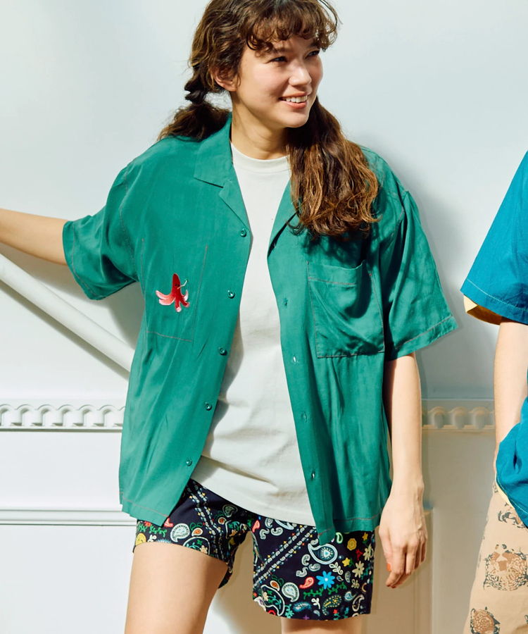 go slow caravan(ゴースローキャラバン) |T/Rワンポイント刺繍半袖O/Pシャツ (MENS/WOMENS)