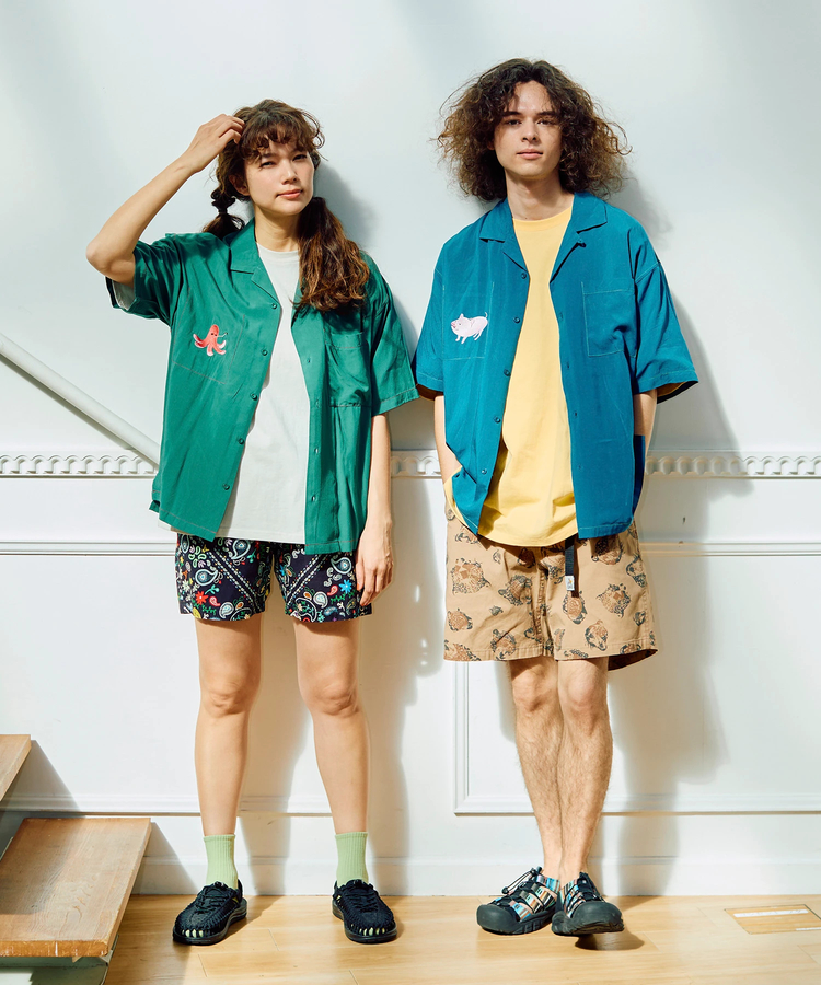 go slow caravan(ゴースローキャラバン) |T/Rワンポイント刺繍半袖O/Pシャツ (MENS/WOMENS)