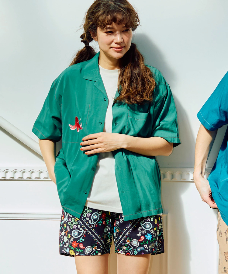 go slow caravan(ゴースローキャラバン) |T/Rワンポイント刺繍半袖O/Pシャツ (MENS/WOMENS)
