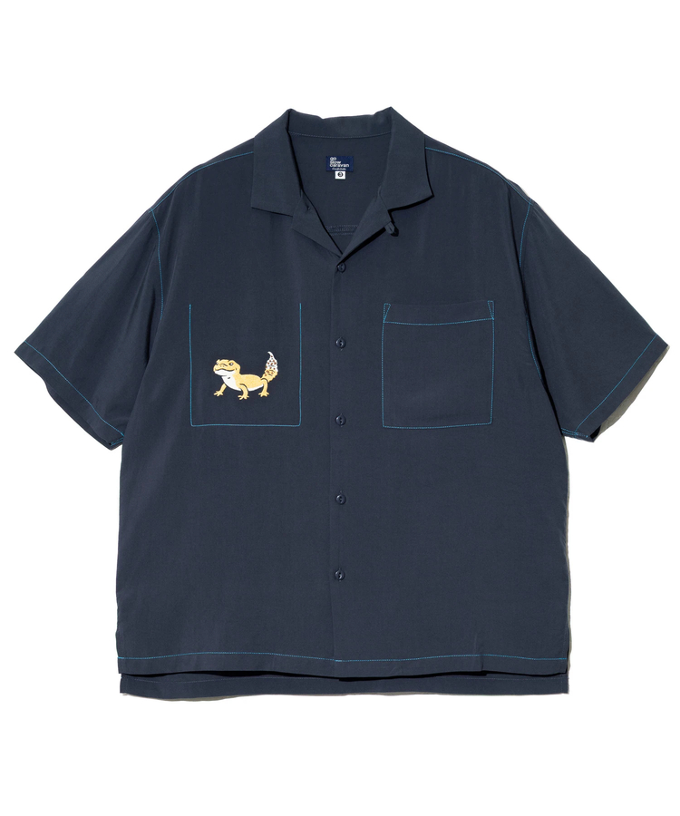 go slow caravan(ゴースローキャラバン) |T/Rワンポイント刺繍半袖O/Pシャツ (MENS/WOMENS)