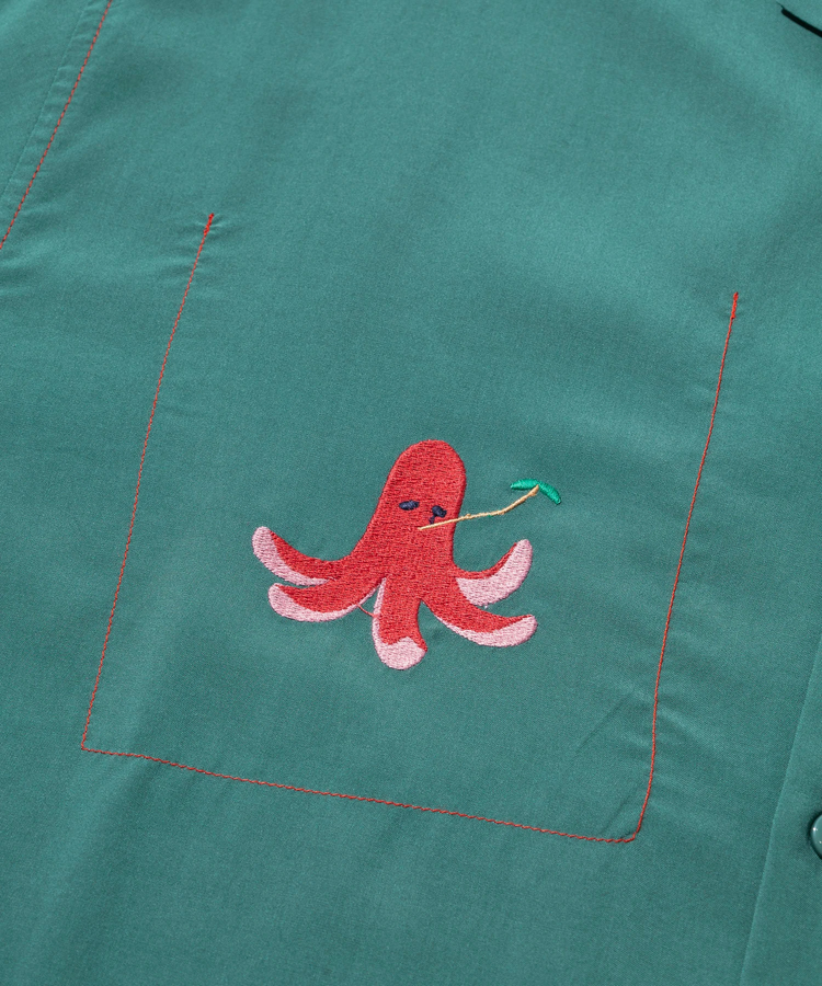 go slow caravan(ゴースローキャラバン) |T/Rワンポイント刺繍半袖O/Pシャツ (MENS/WOMENS)