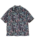go slow caravan(ゴースローキャラバン) |シャーリングチェック総柄プリント半袖O/Pシャツ (MENS)