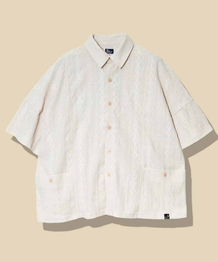 go slow caravan(ゴースローキャラバン) |シャーリングレースBIG半袖シャツ (MENS)