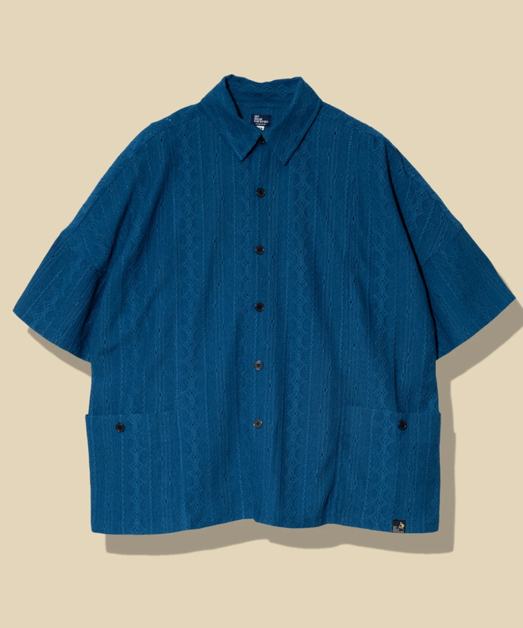 go slow caravan(ゴースローキャラバン) |シャーリングレースBIG半袖シャツ (MENS)
