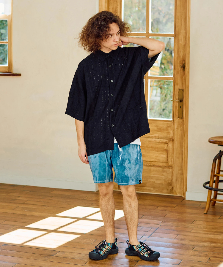 go slow caravan(ゴースローキャラバン) |シャーリングレースBIG半袖シャツ (MENS)
