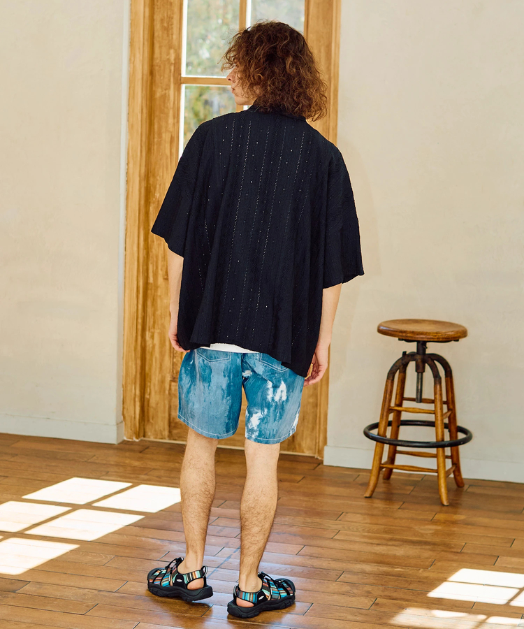 go slow caravan(ゴースローキャラバン) |シャーリングレースBIG半袖シャツ (MENS)