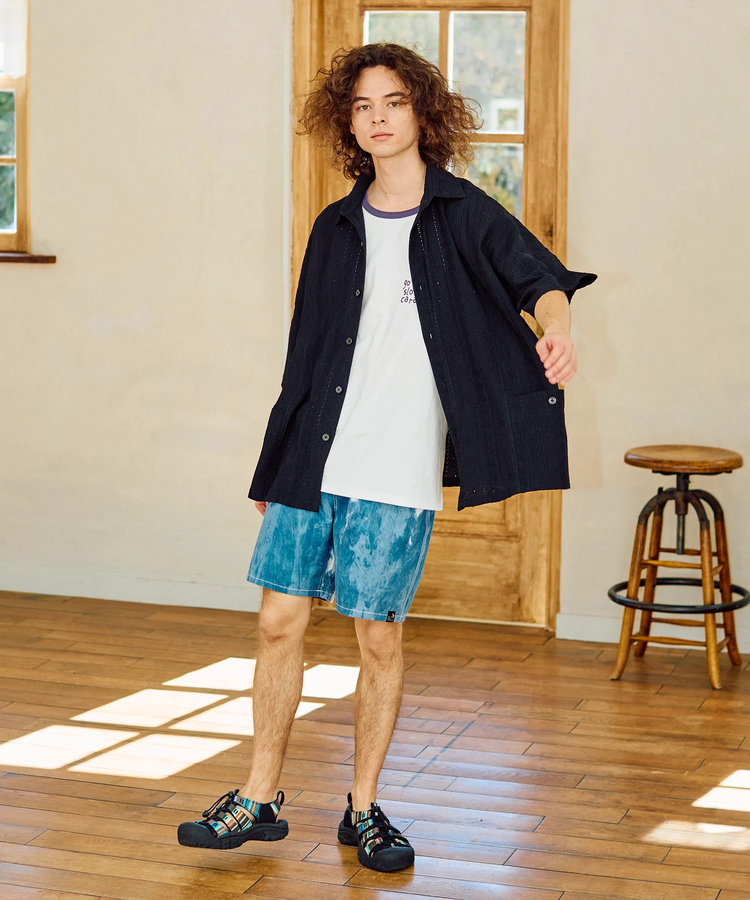 go slow caravan(ゴースローキャラバン) |シャーリングレースBIG半袖シャツ (MENS)