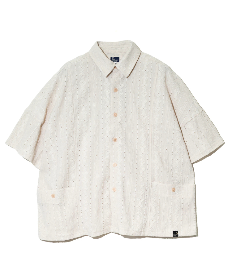 go slow caravan(ゴースローキャラバン) |シャーリングレースBIG半袖シャツ (MENS)