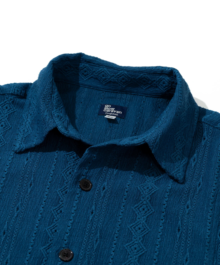 go slow caravan(ゴースローキャラバン) |シャーリングレースBIG半袖シャツ (MENS)