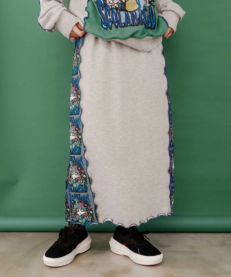 go slow caravan(ゴースローキャラバン) |ScoLar/スカラー メローステッチ裏毛SK (WOMENS)