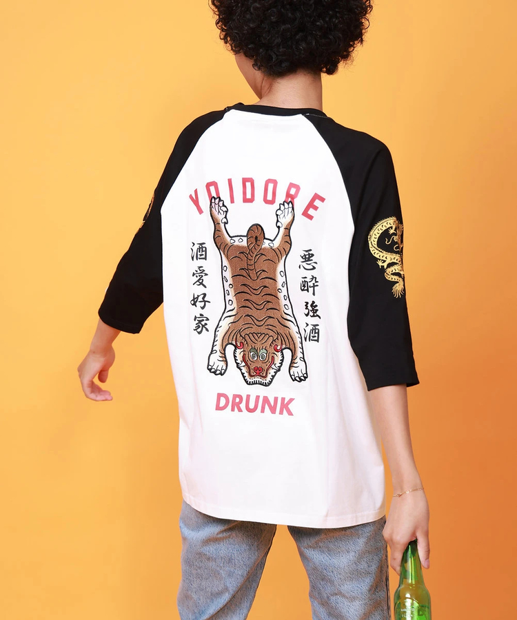 大きいサイズ メンズ YOIDORE チベタン ラグラン 半袖 Tシャツ
