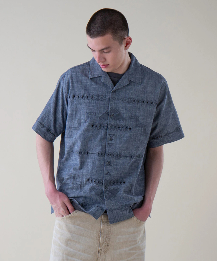 go slow caravan(ゴースローキャラバン) |PENDLETON/ペンドルトン Cut Work Open Collar Shirt SS (MENS)